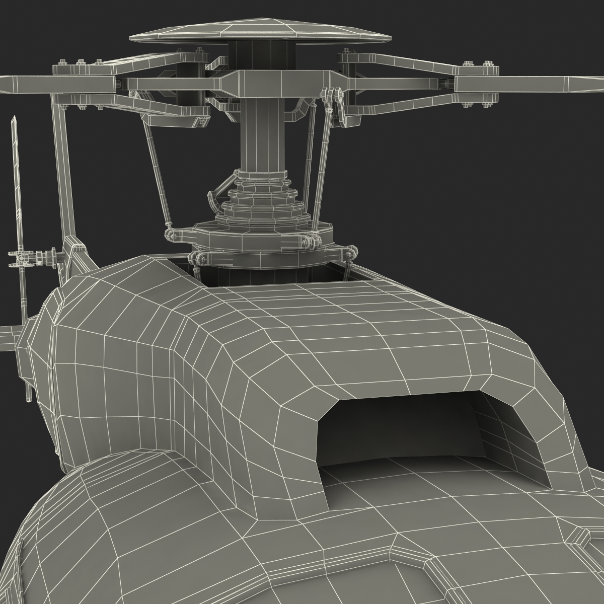 Eurocopter AS 355 Rigged 3D model