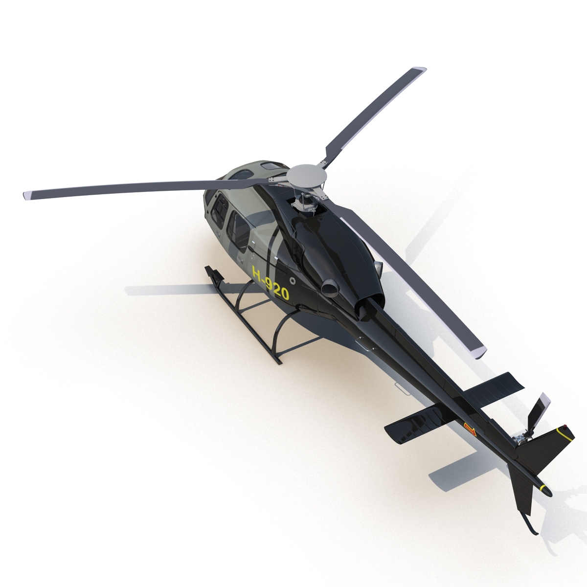 3D Eurocopter AS 355 Rigged 2