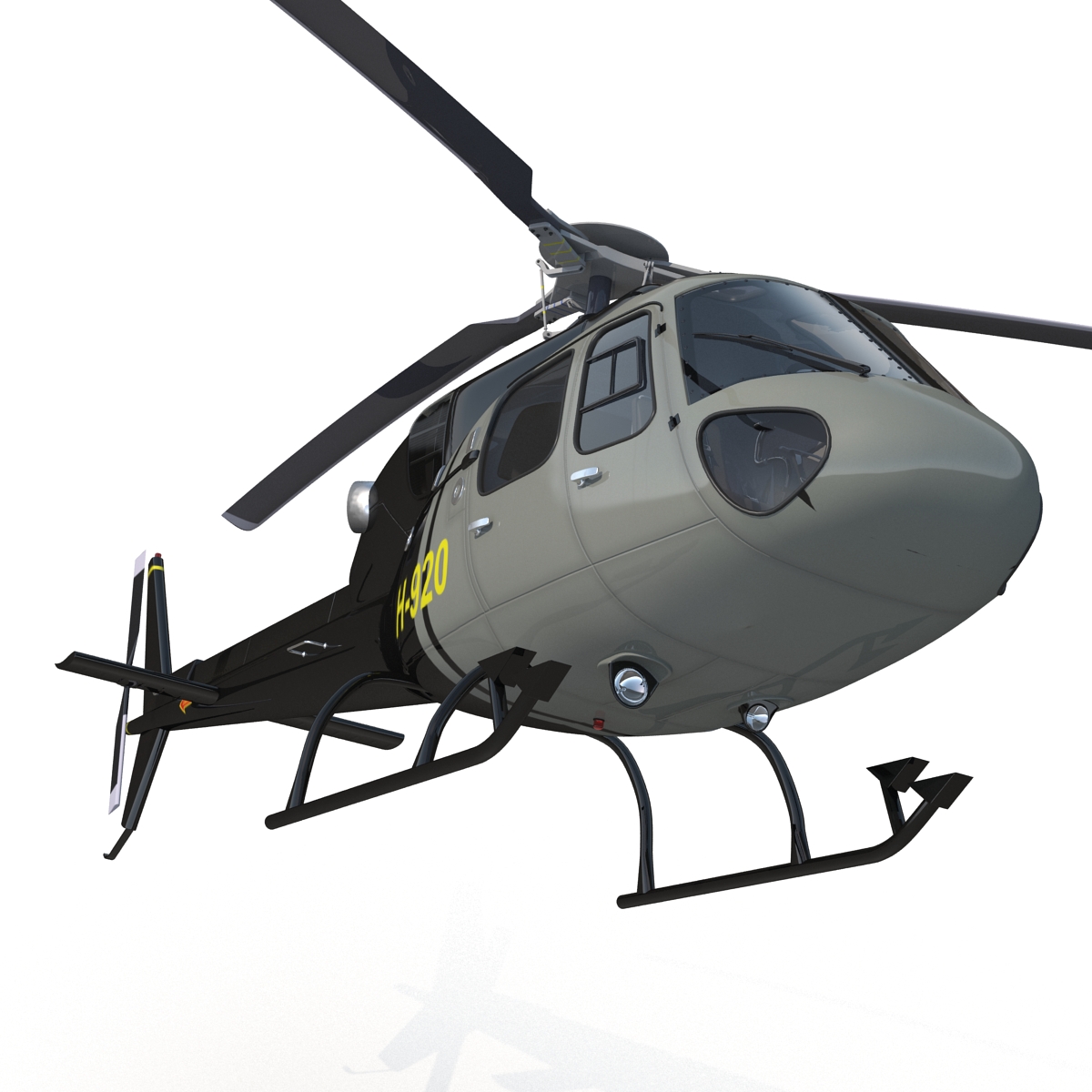 3D Eurocopter AS 355 Rigged 2