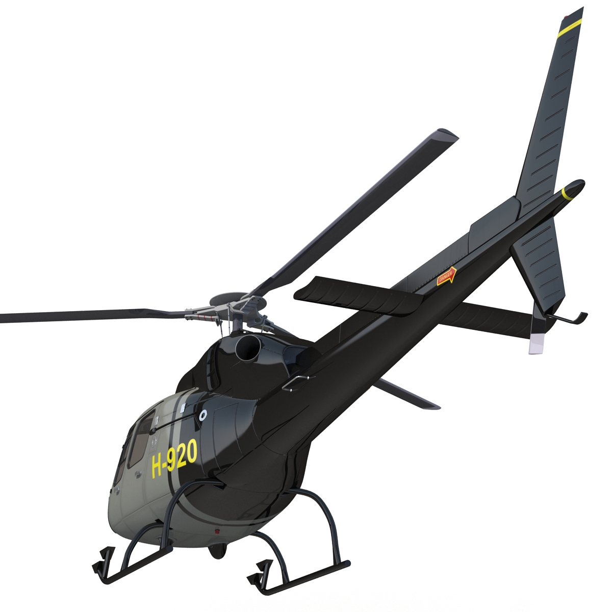 3D Eurocopter AS 355 Rigged 2