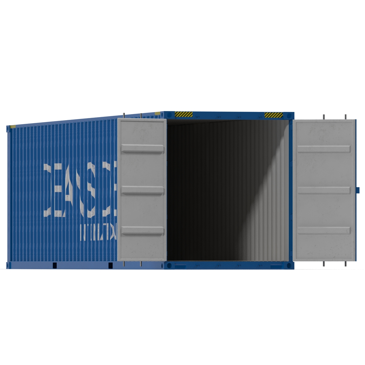 3D model 40 ft High-Cube Container Blue