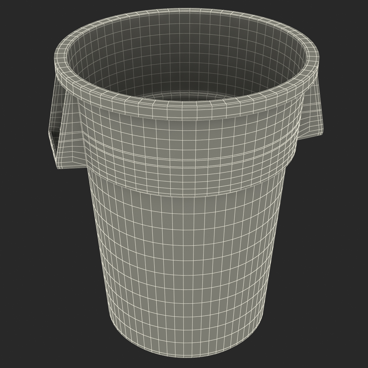 Plastic Garbage Can 3D model