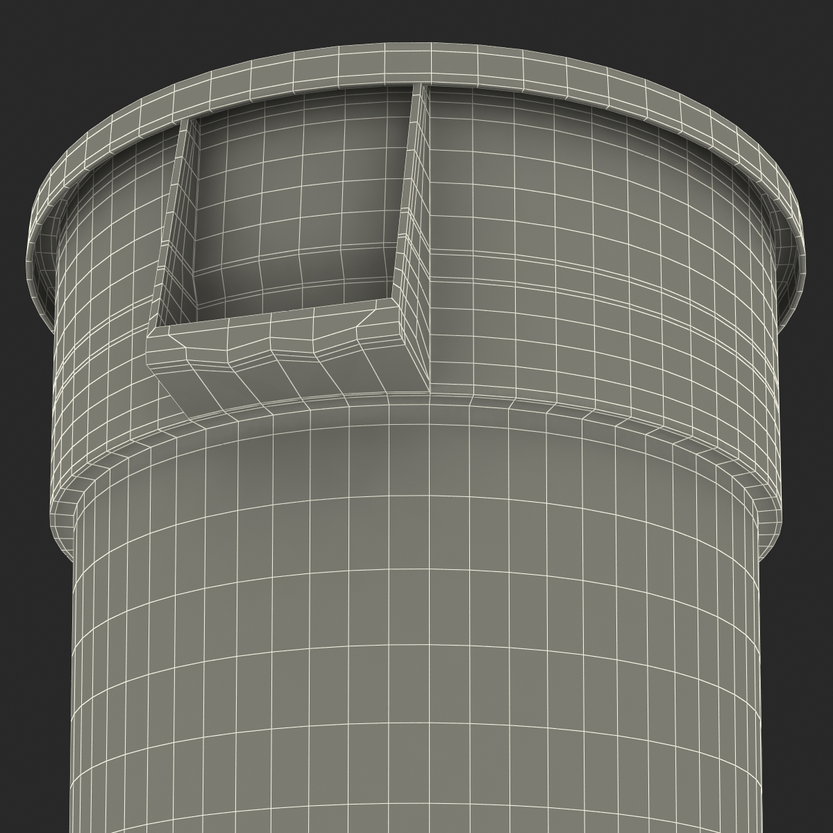 Plastic Garbage Can 3D model