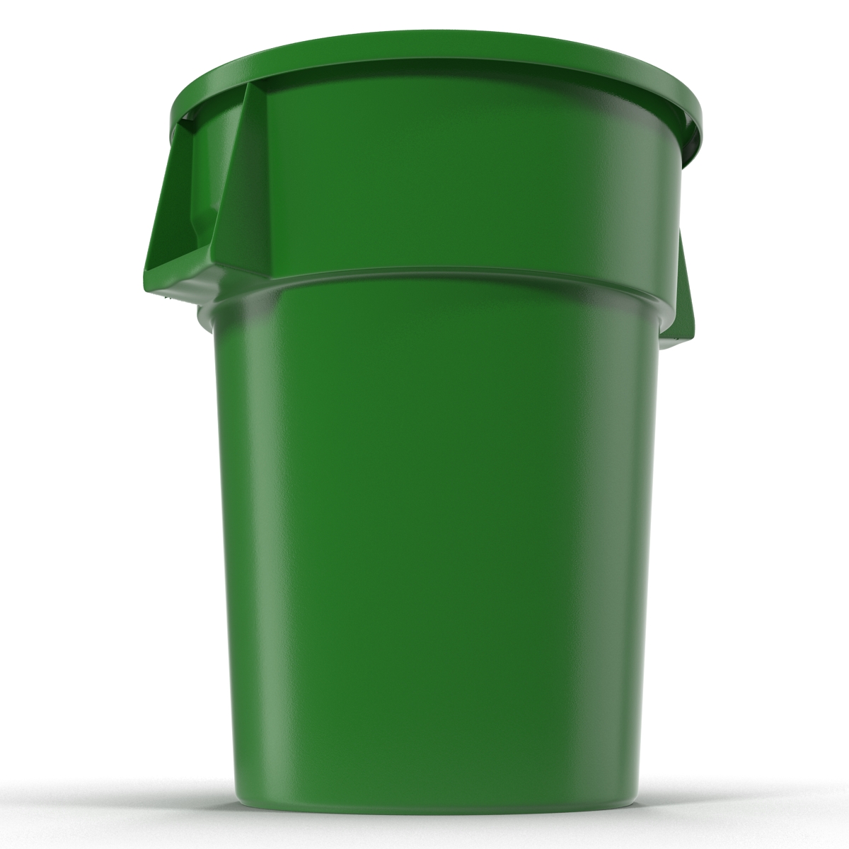 3D model Plastic Garbage Can Green