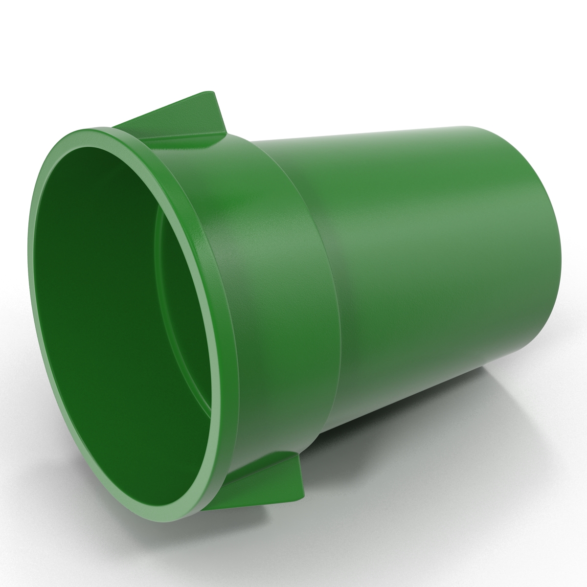 3D model Plastic Garbage Can Green