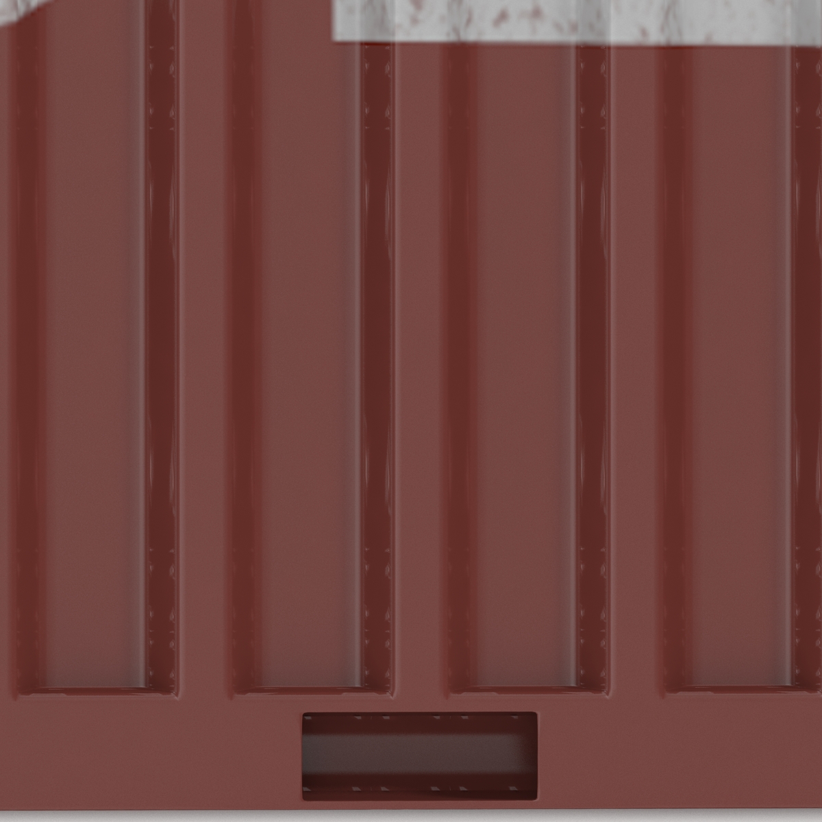 40 ft High-Cube Container Red 3D model