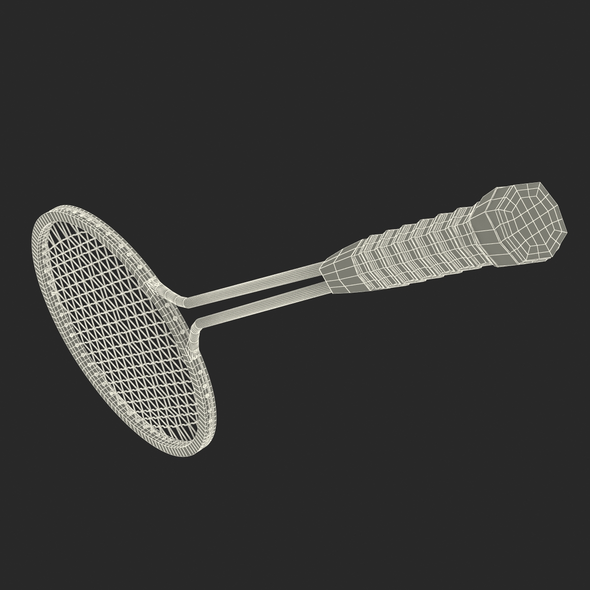 3D Badminton Racket 2 model