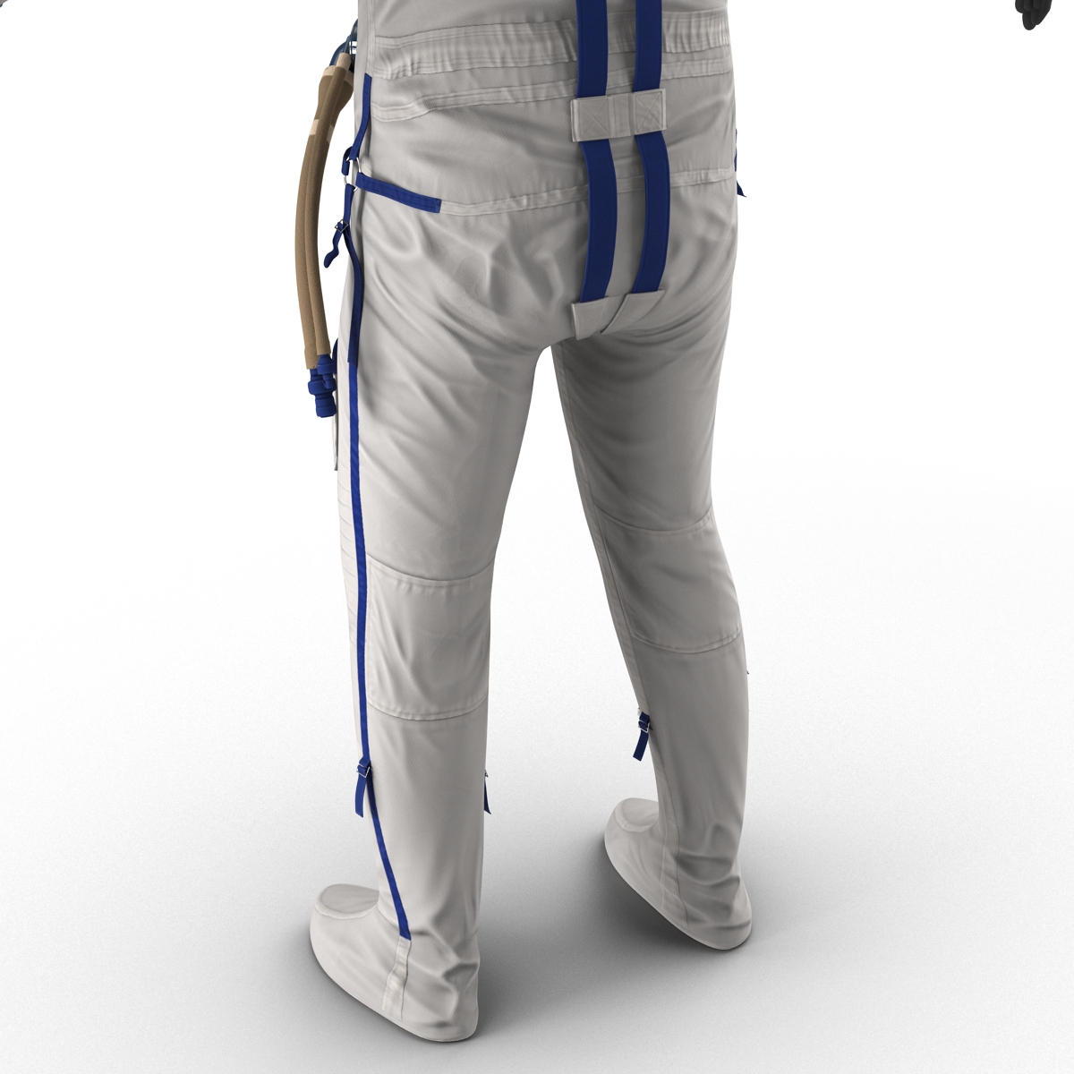 3D Russian Astronaut Wearing Space Suit Sokol KV2 Rigged model