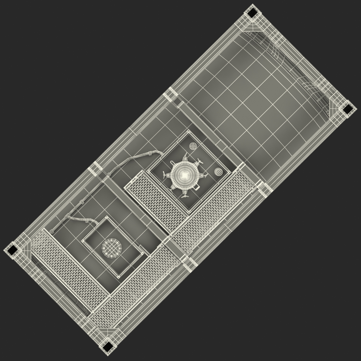 3D ISO Tank Container model