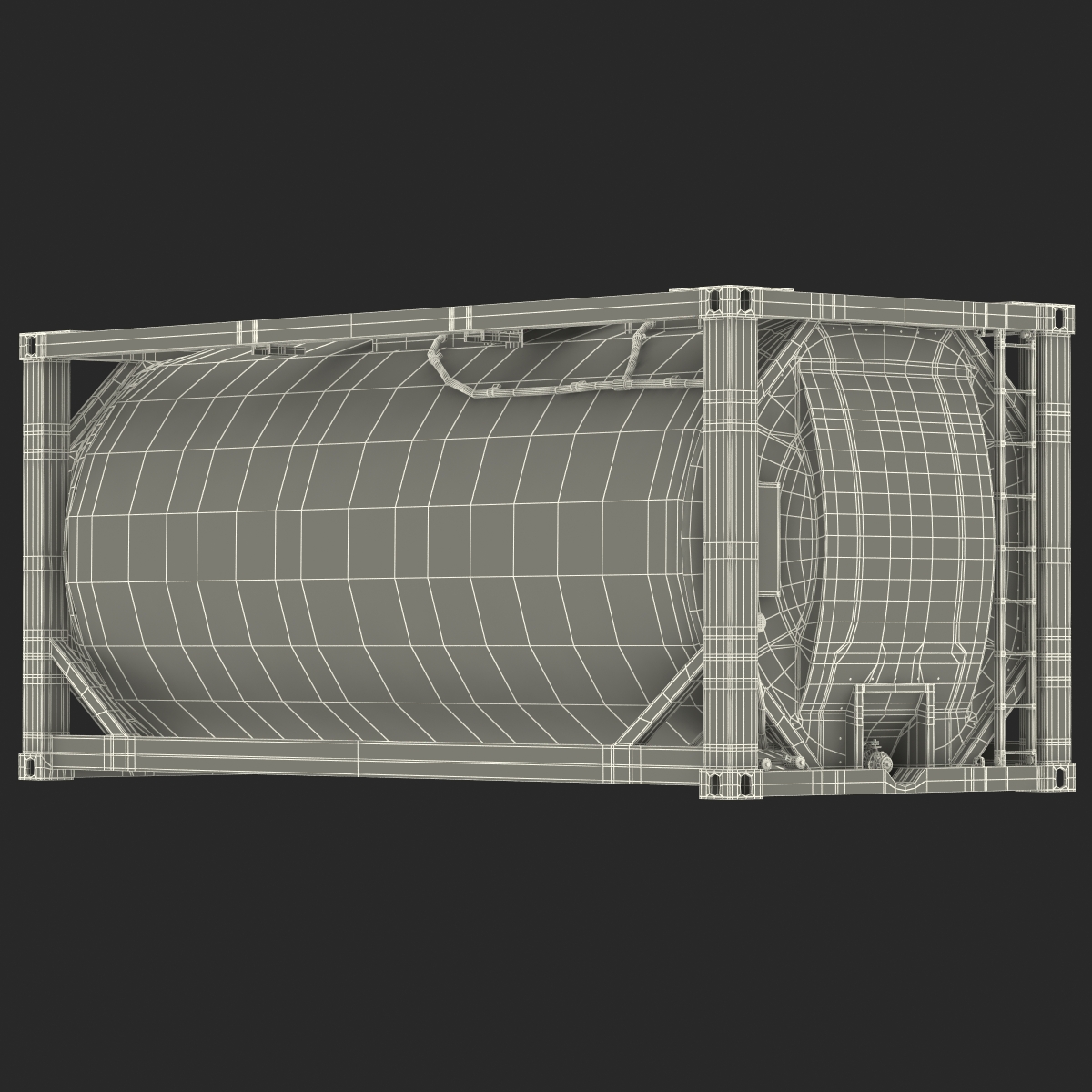 3D ISO Tank Container model