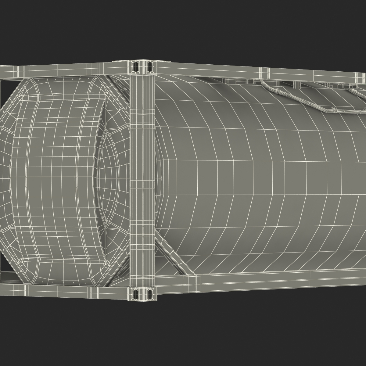 3D ISO Tank Container model