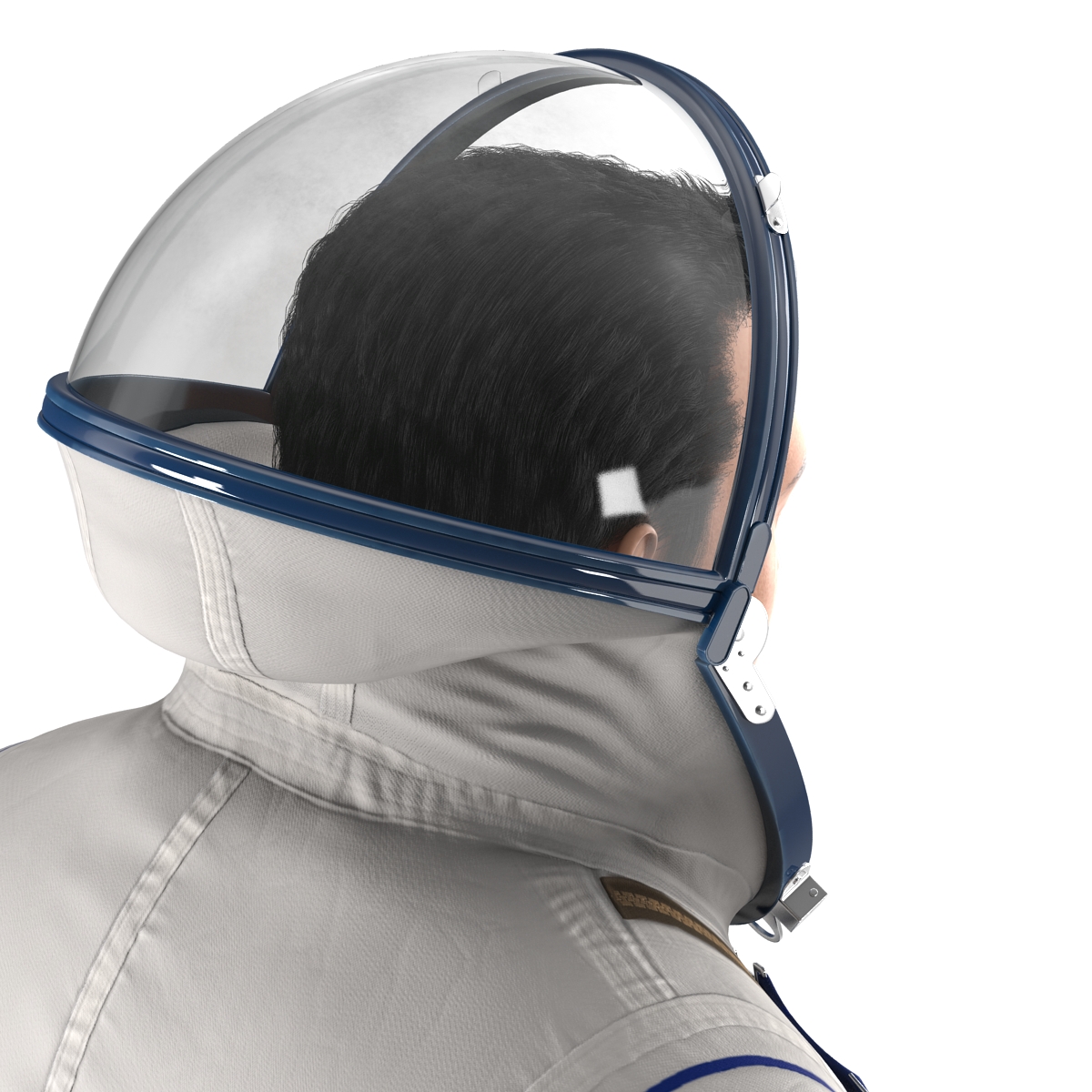 3D model Russian Astronaut Wearing Space Suit Sokol KV2 Rigged 2