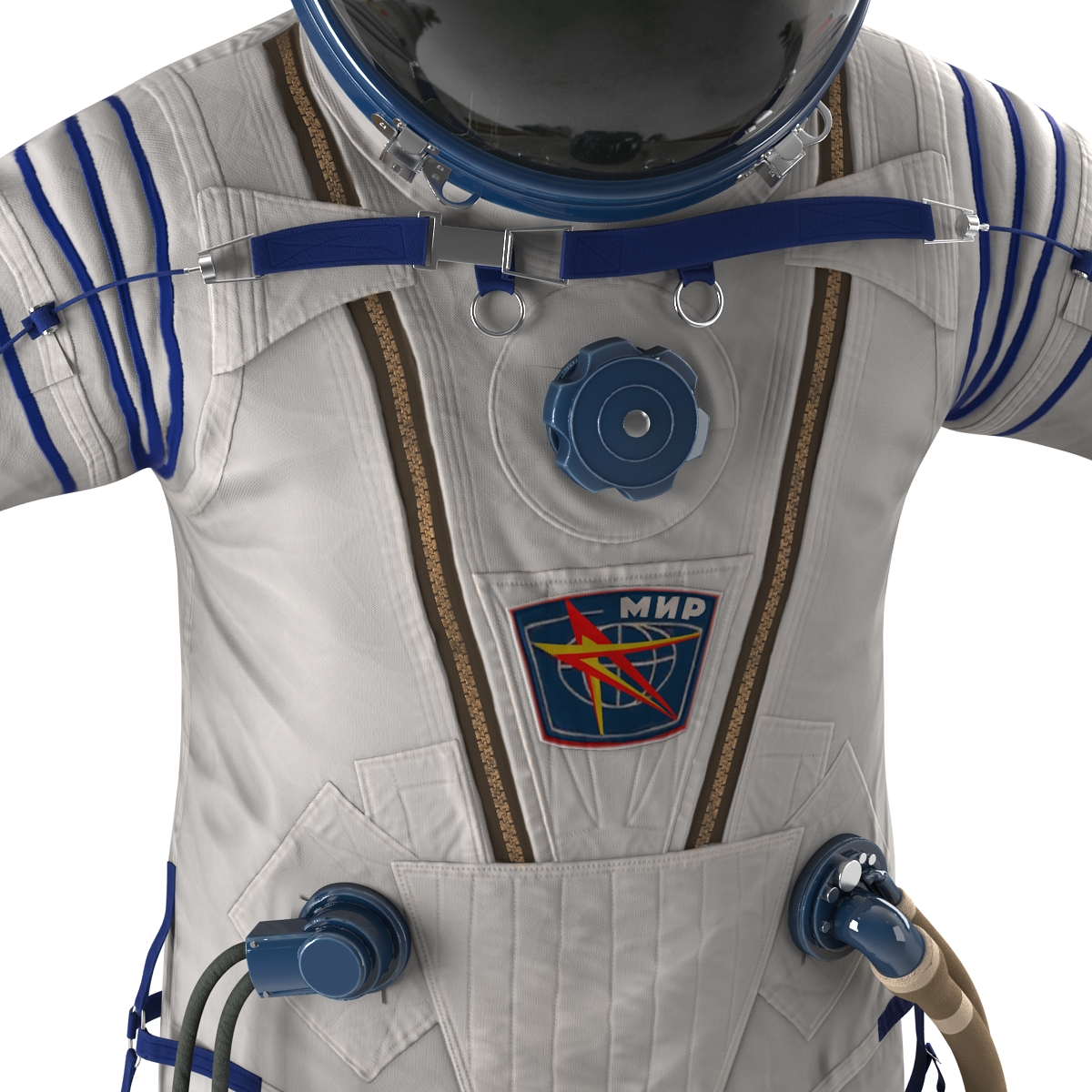 3D model Russian Space Suit Sokol KV2 Rigged