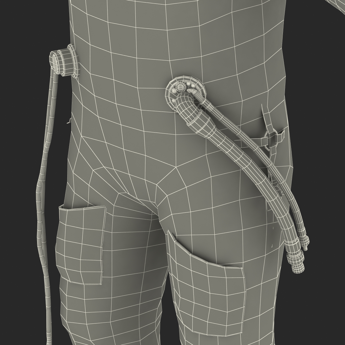 3D model Russian Space Suit Sokol KV2 Rigged