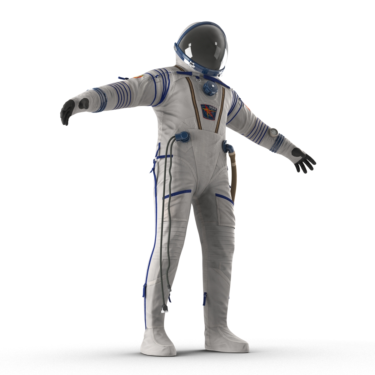 3D Russian Space Suit Sokol KV2 model