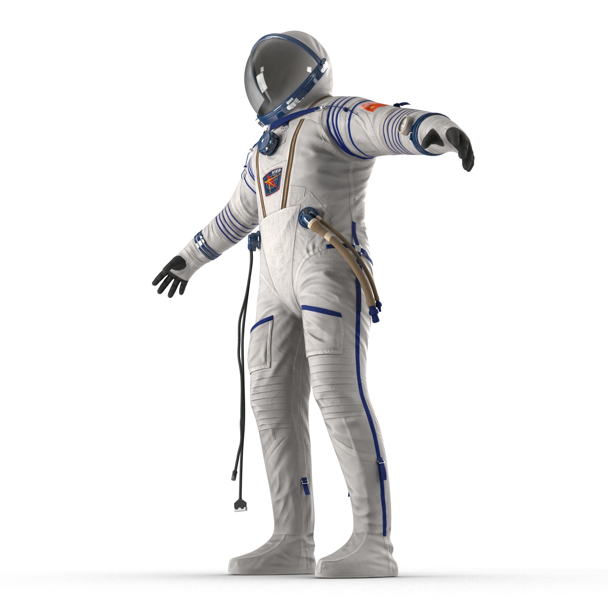 3D Russian Space Suit Sokol KV2 model