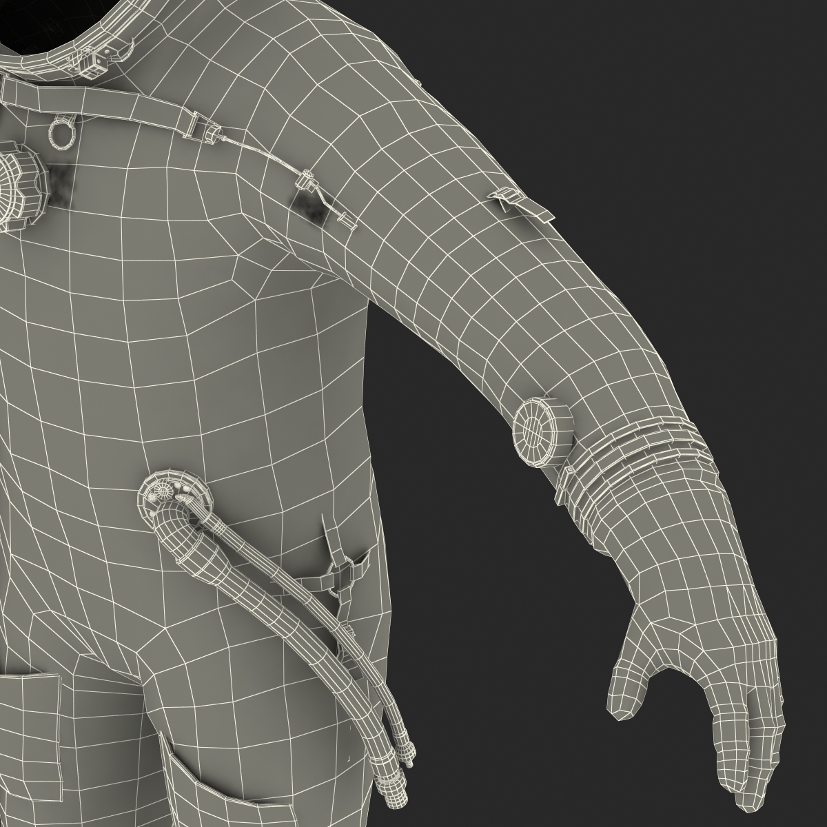 3D Russian Space Suit Sokol KV2 model