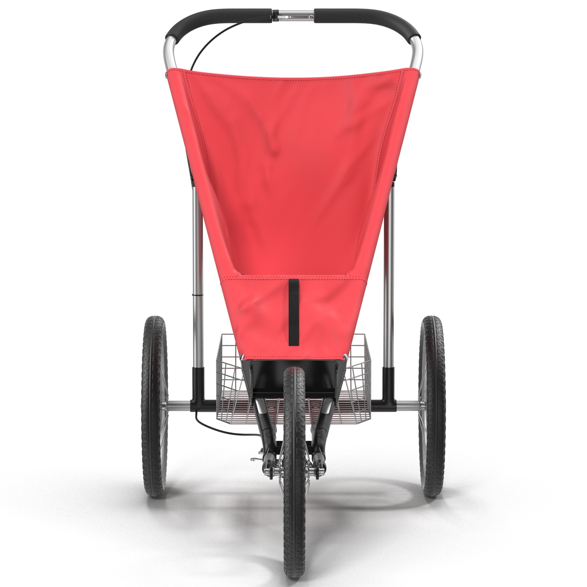 3D model Jogging Stroller Red