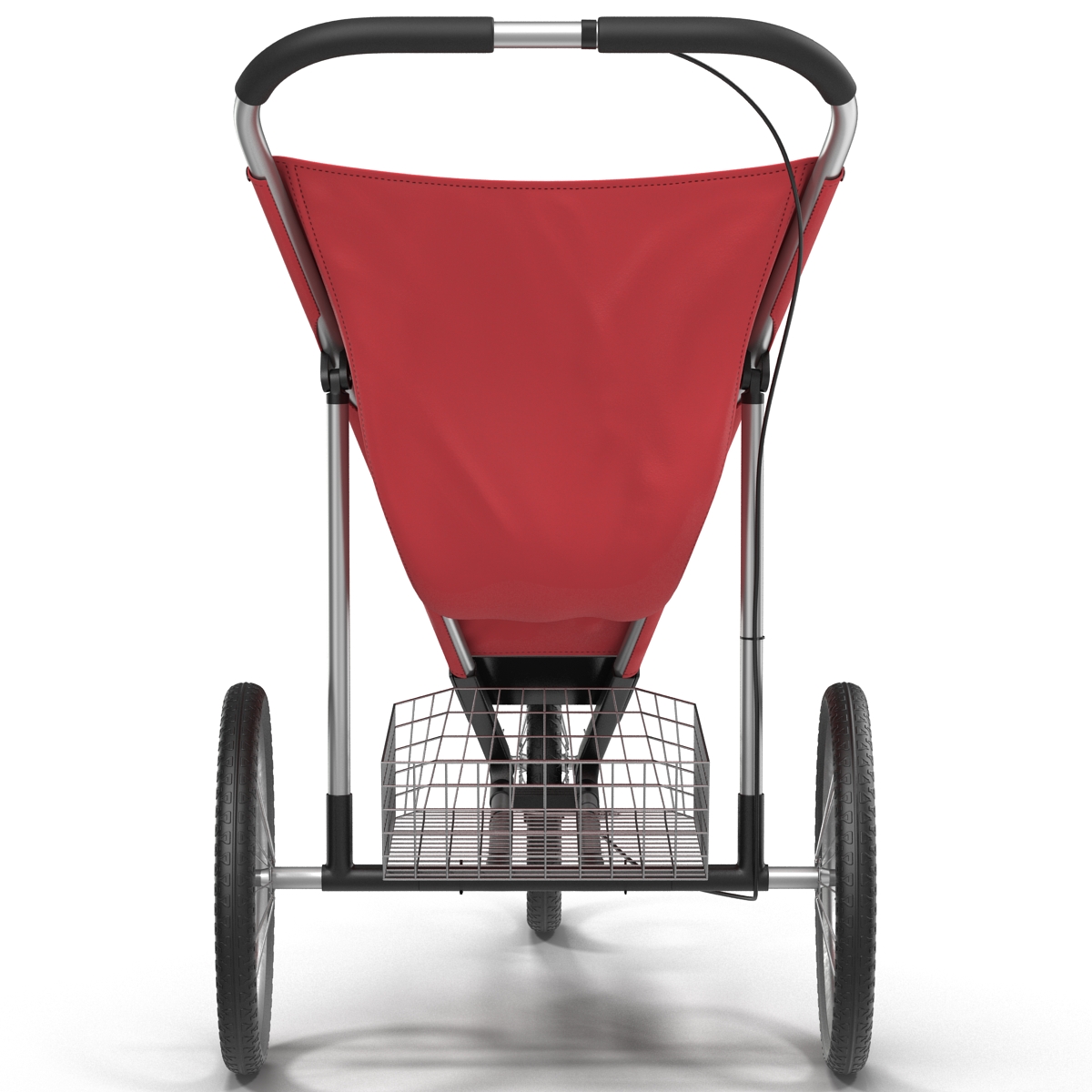 3D model Jogging Stroller Red