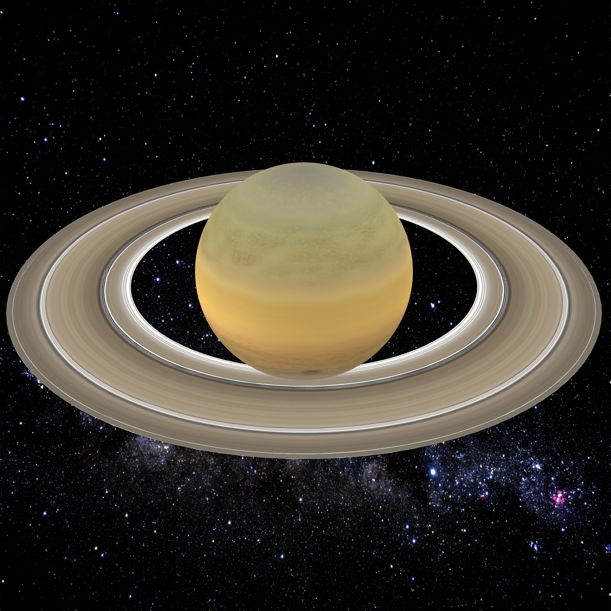 3D Planet Saturn model