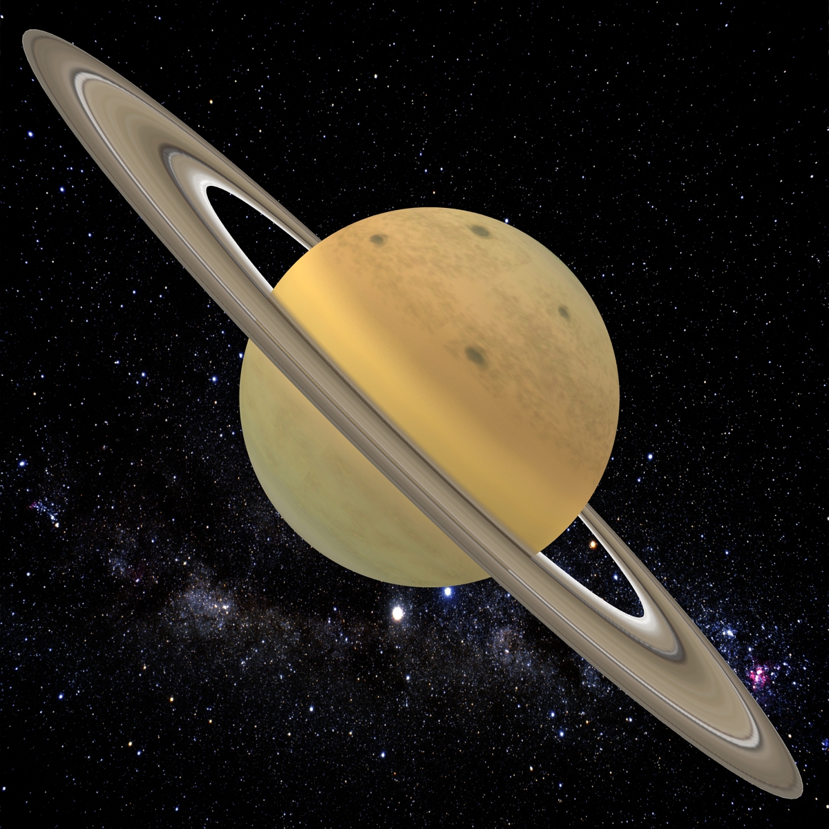 3D Planet Saturn model