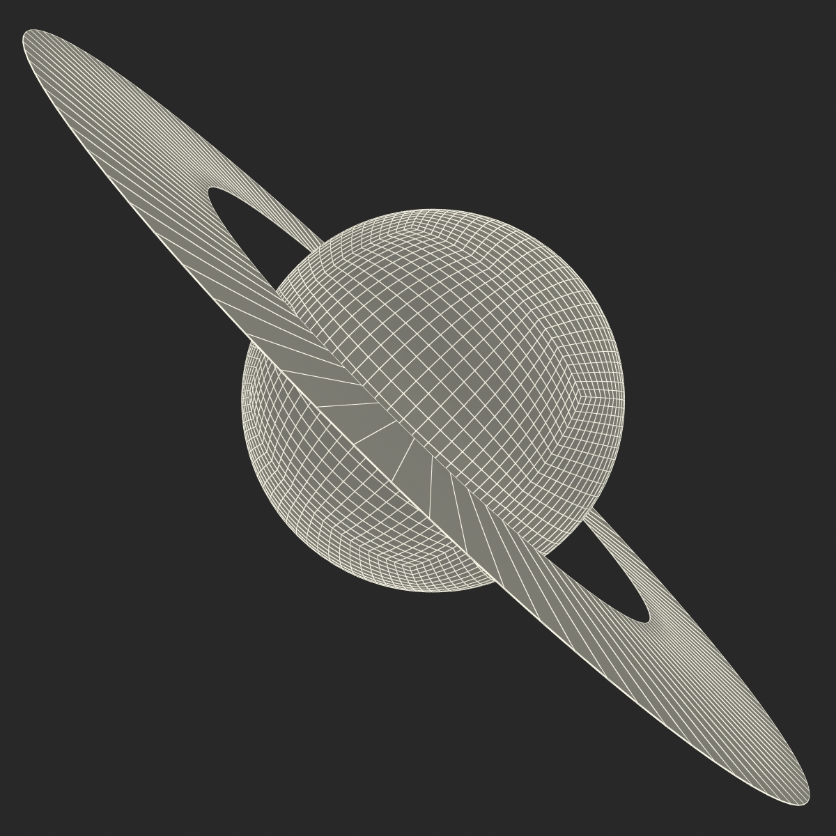 3D Planet Saturn model