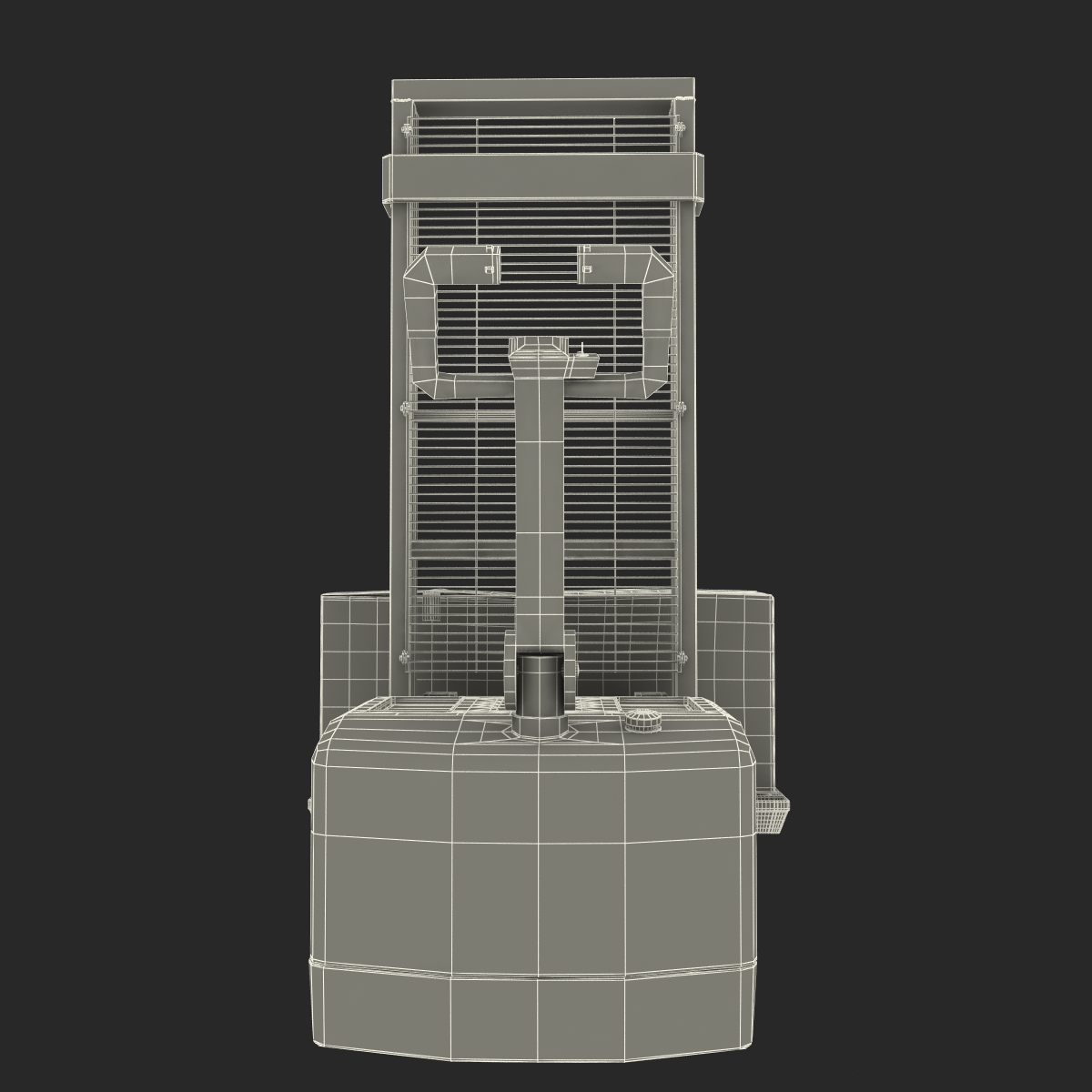 3D Electric Walkie Stacker and Pallet Set model