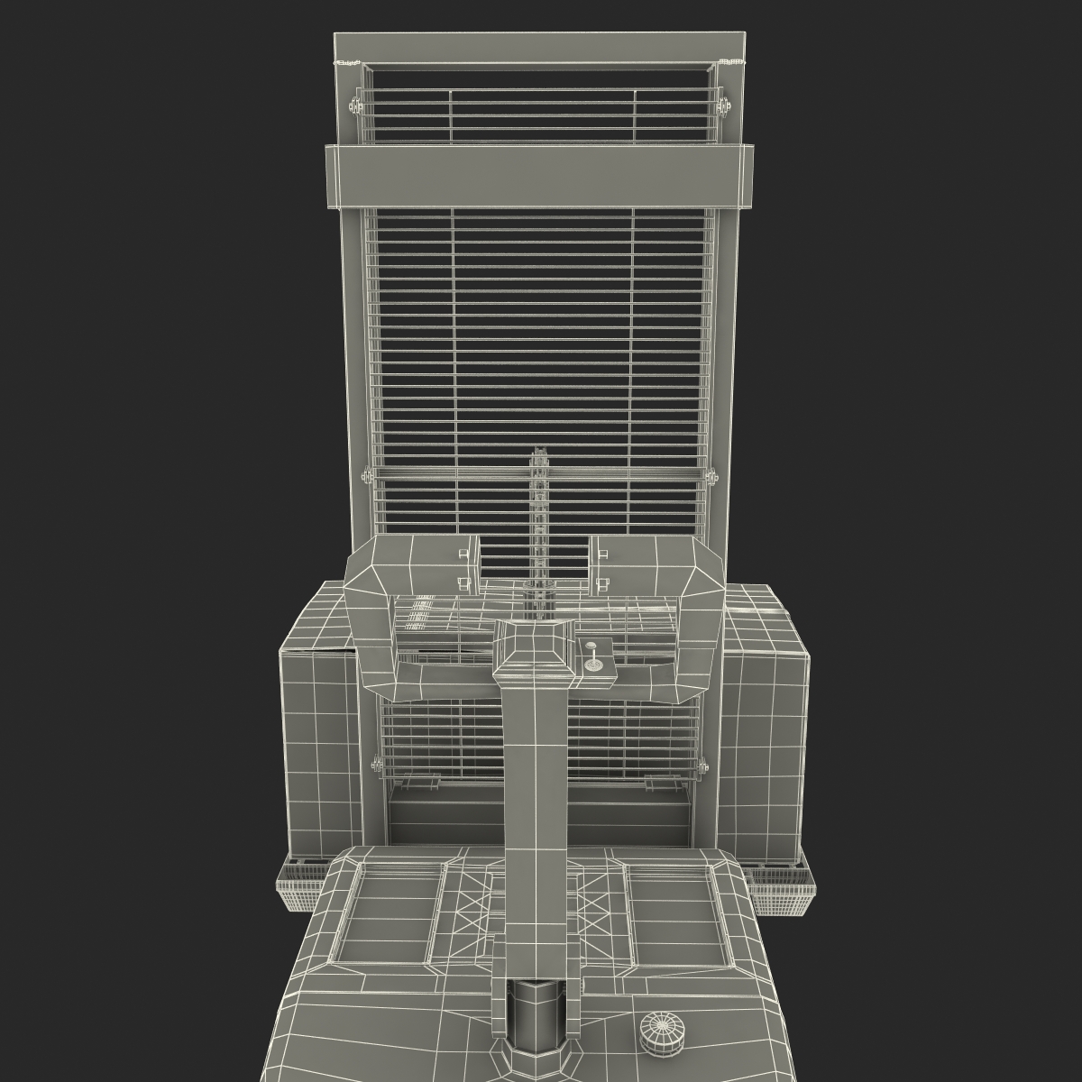 3D Electric Walkie Stacker and Pallet Set model