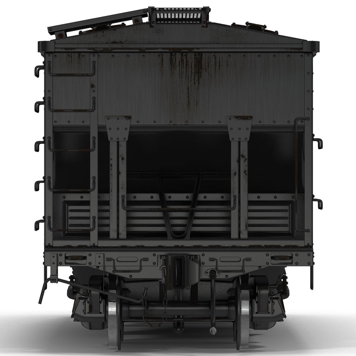 3D Covered Hopper Car model