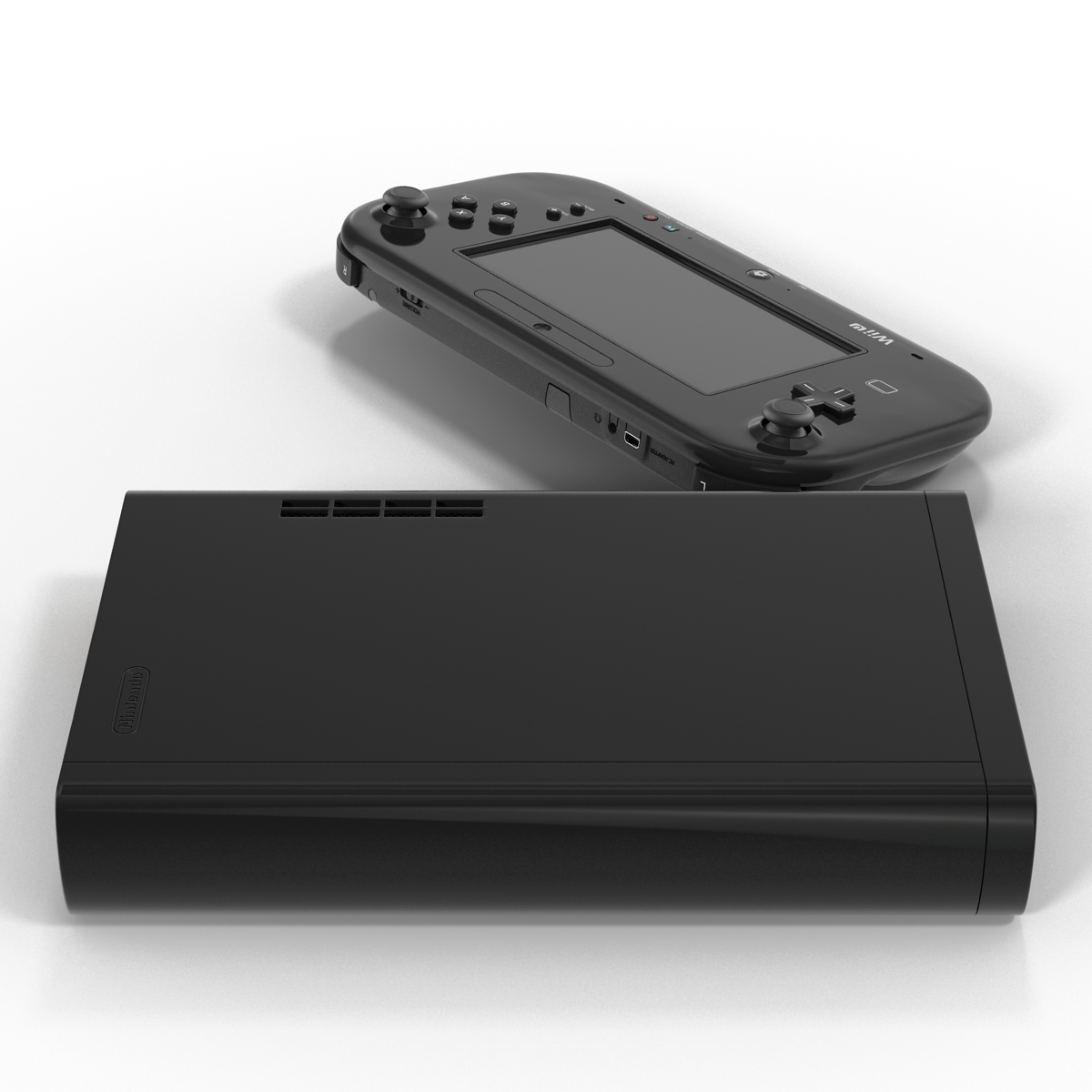 Nintendo Wii U Set Black 3D model