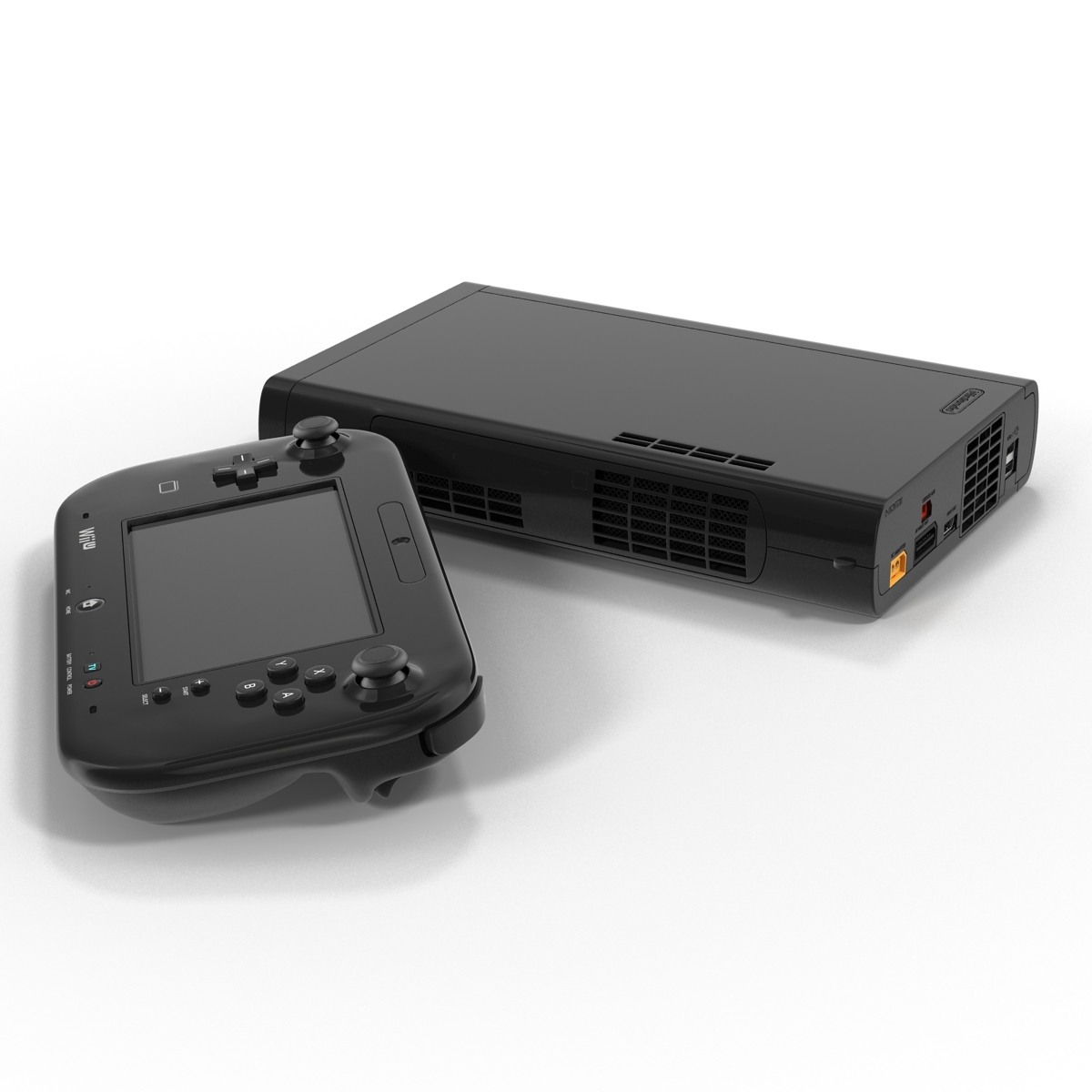 Nintendo Wii U Set Black 3D model