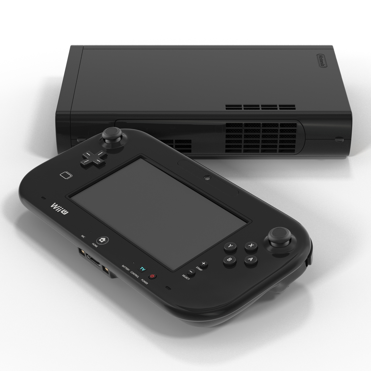 Nintendo Wii U Set Black 3D model