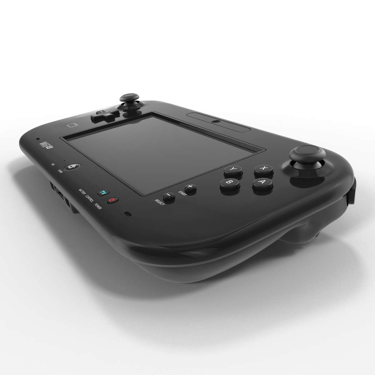 Nintendo Wii U Set Black 3D model