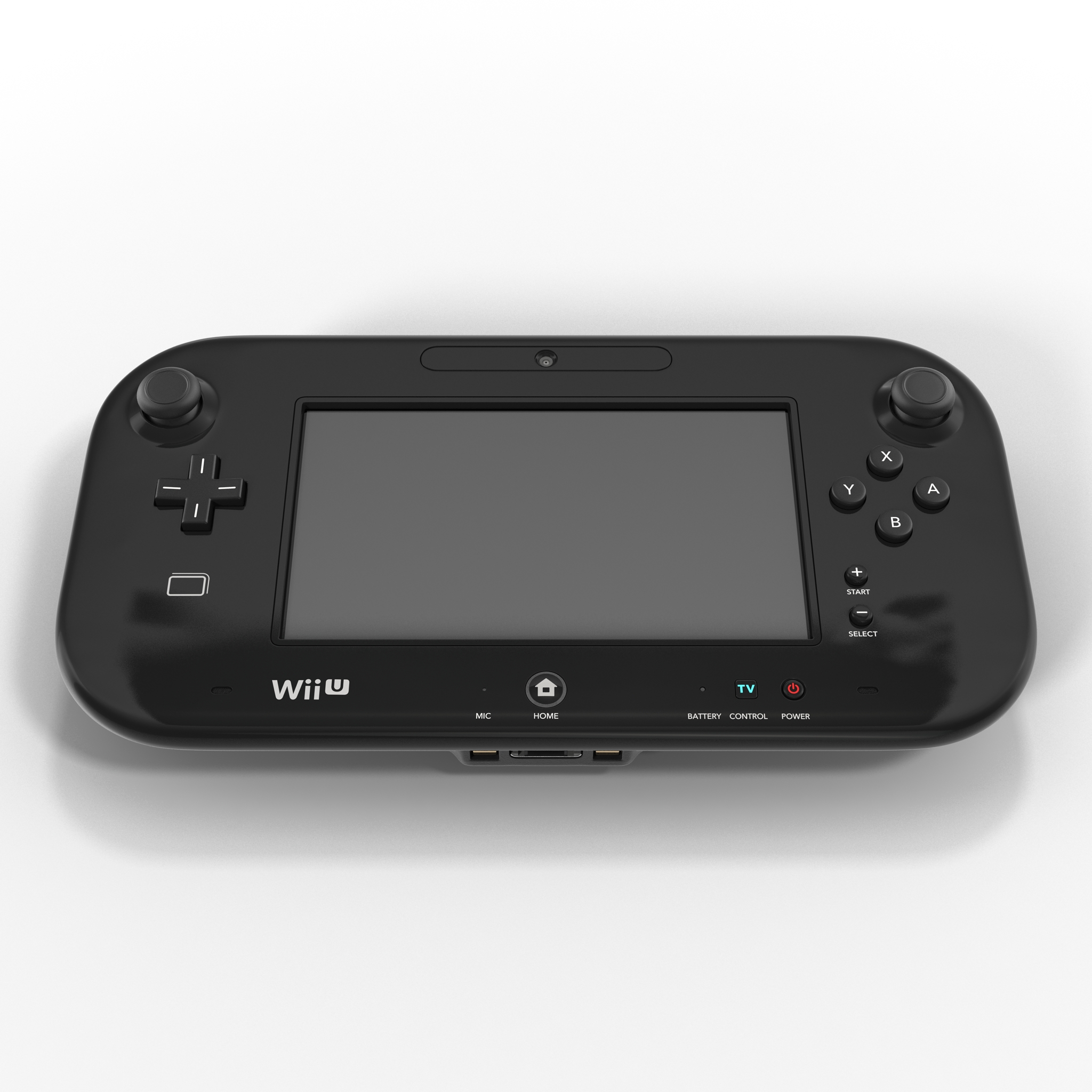 3D Nintendo Wii U Controller Black