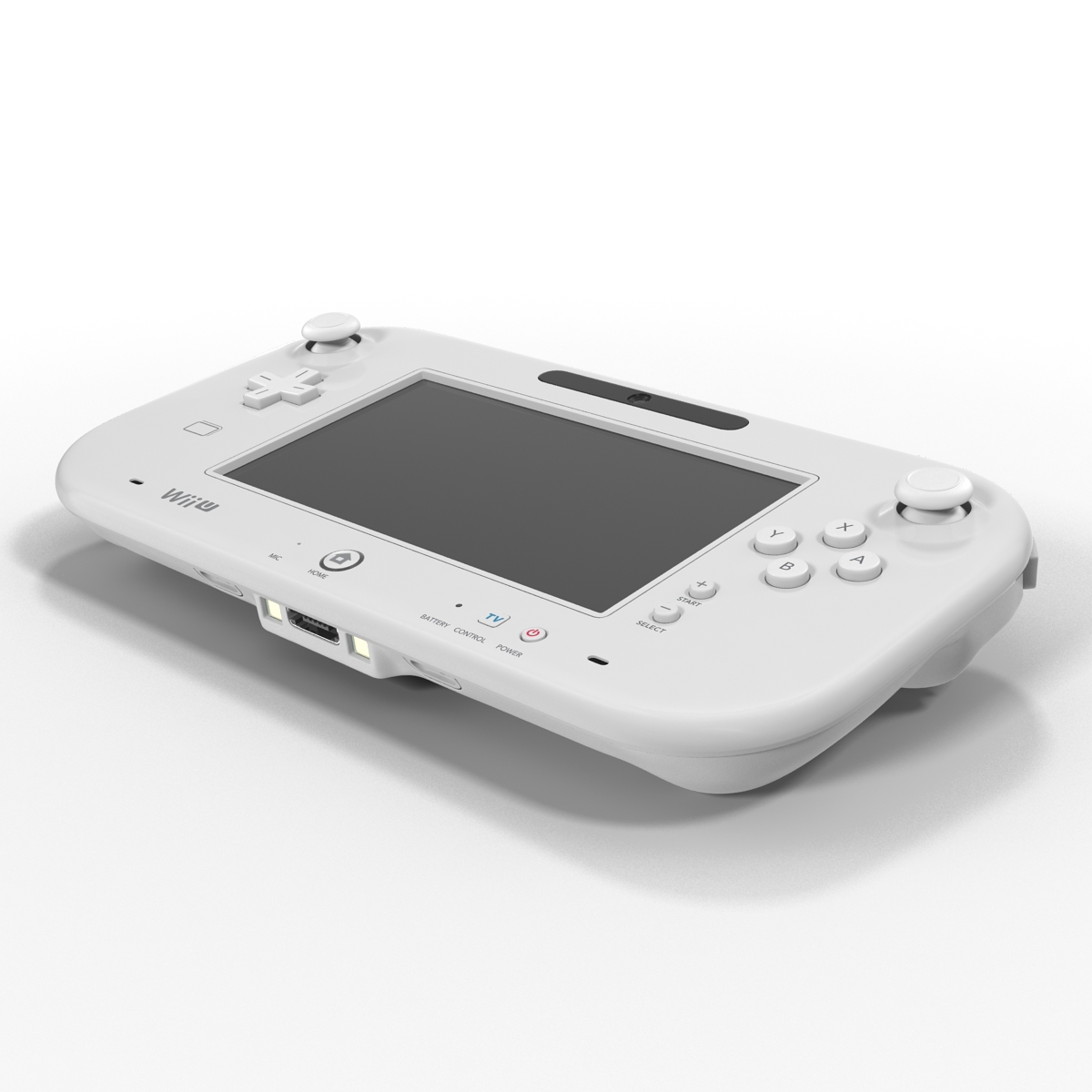 3D Nintendo Wii U Controller White