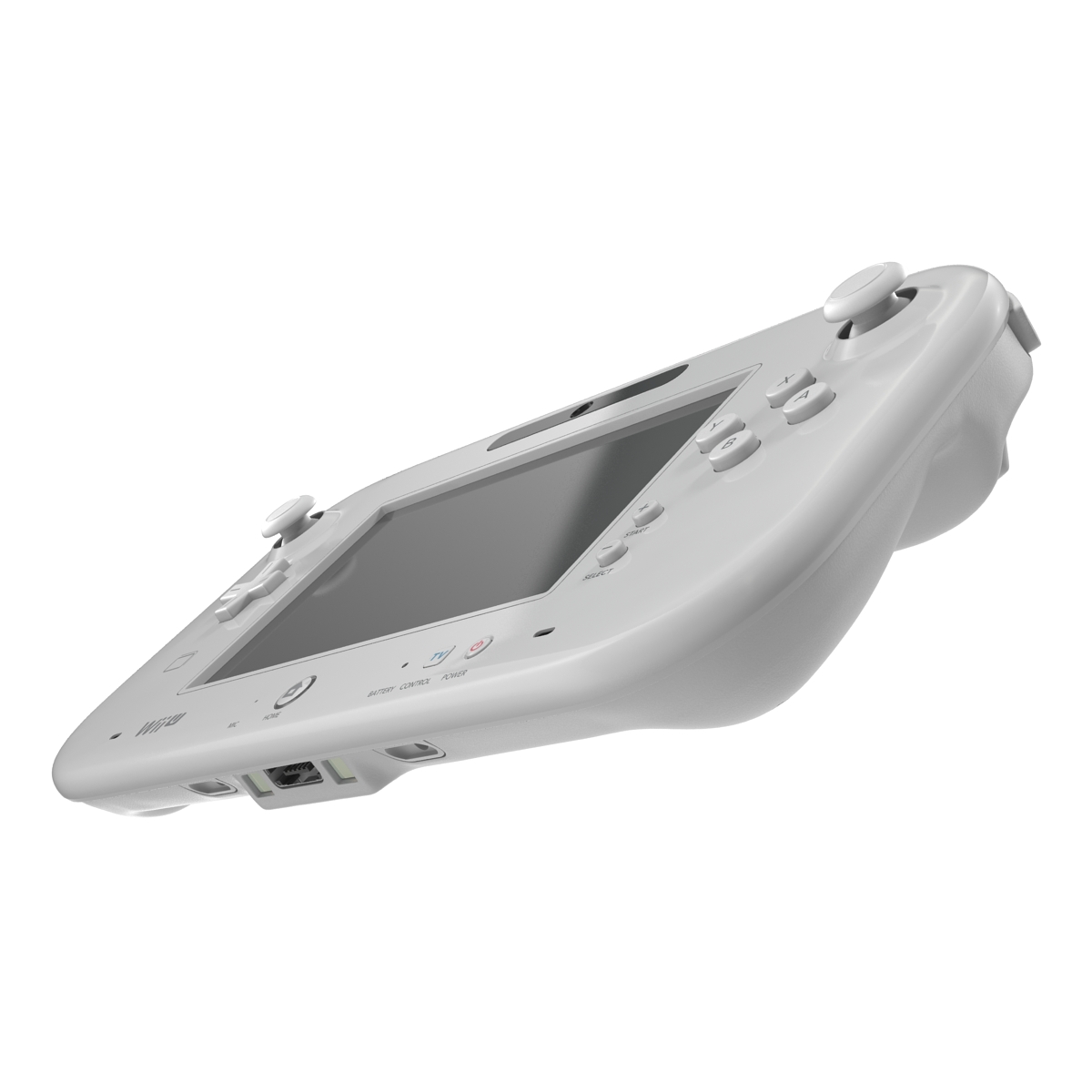 3D Nintendo Wii U Controller White