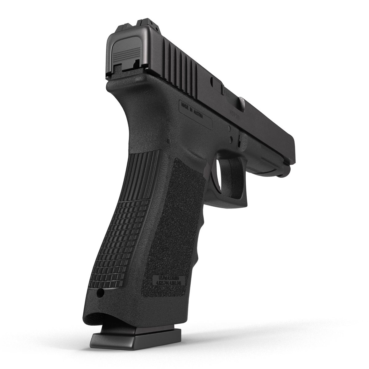 Generic Competition Pistol Black 3D