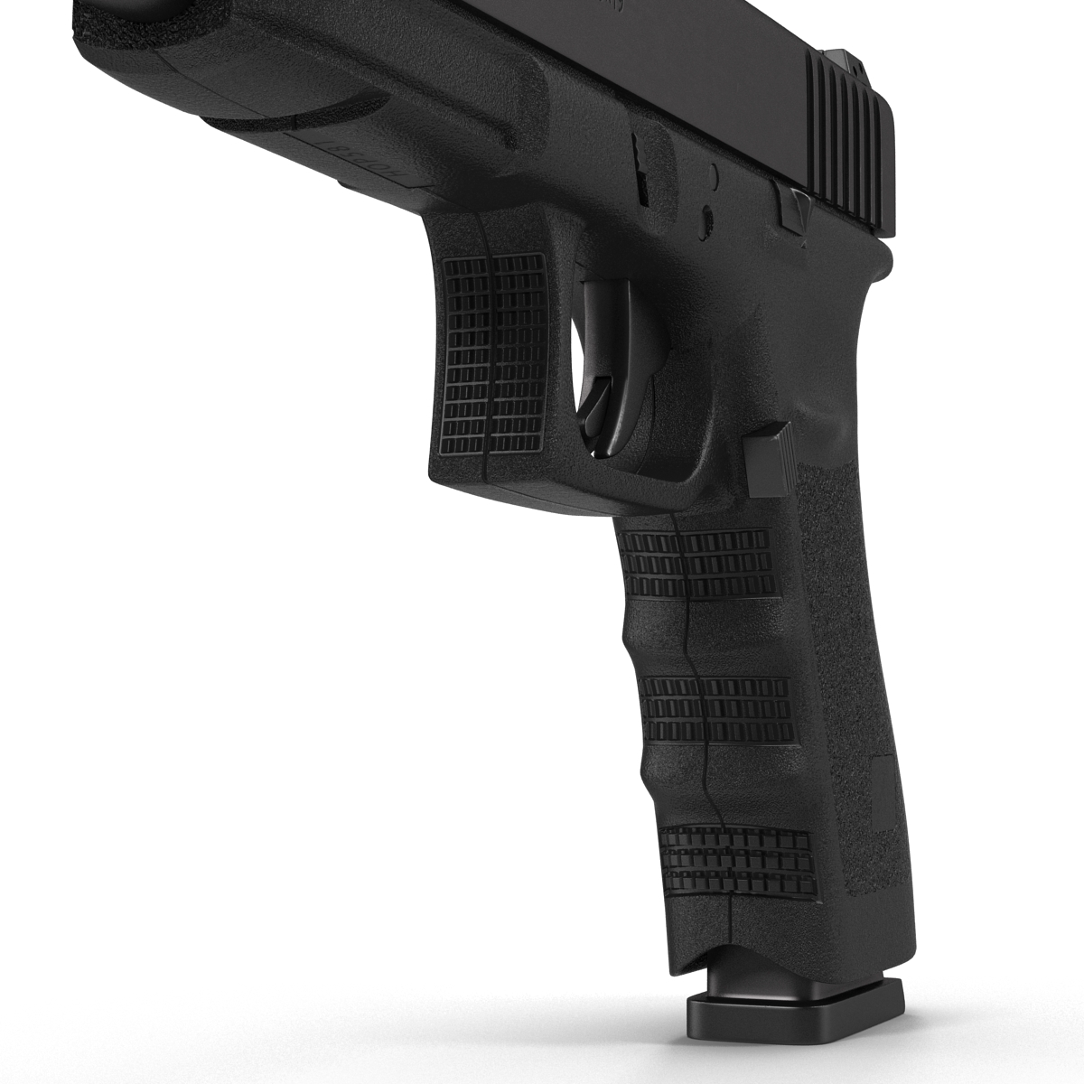 Generic Competition Pistol Black 3D