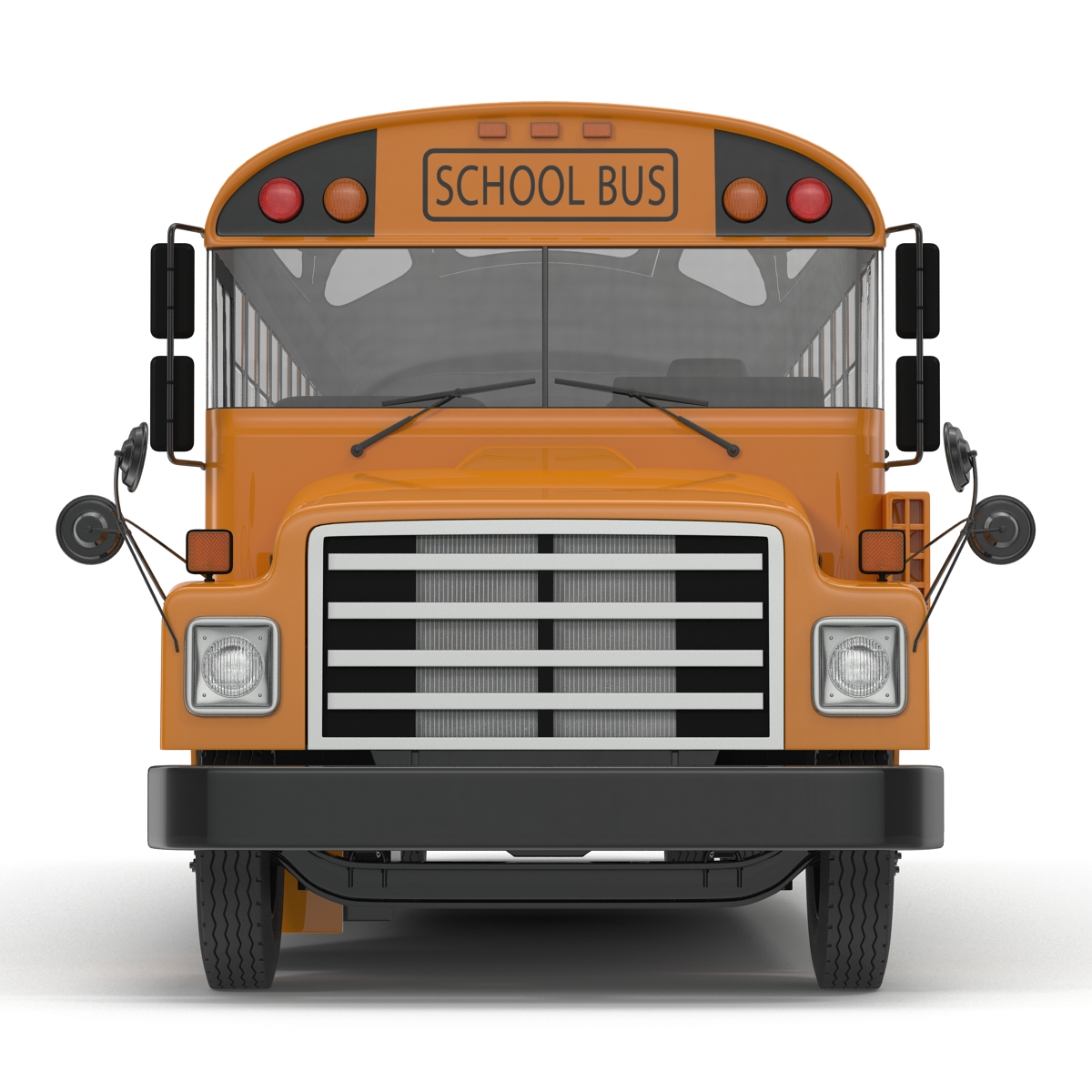 School Bus 3 Rigged 3D model