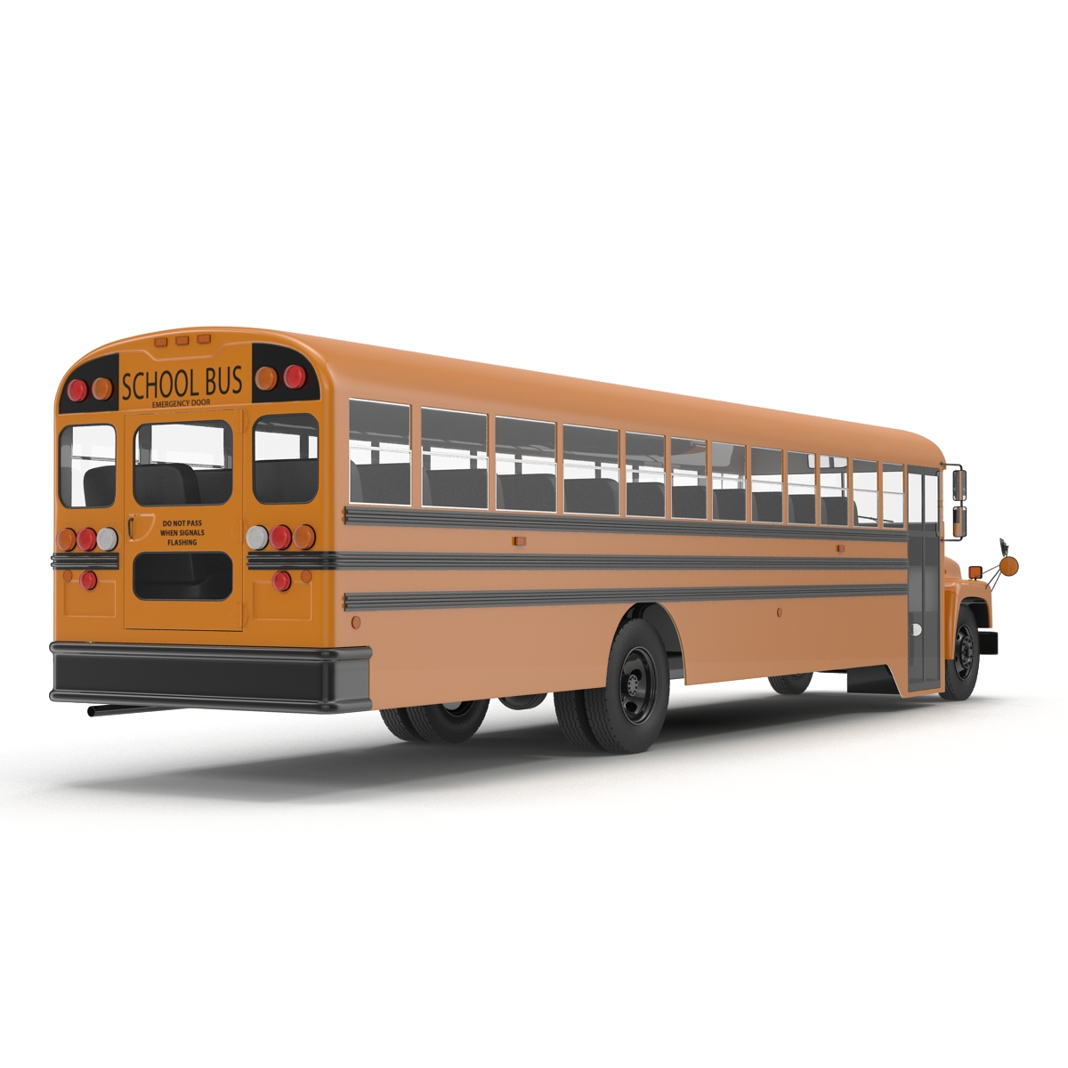 School Bus 3 Rigged 3D model