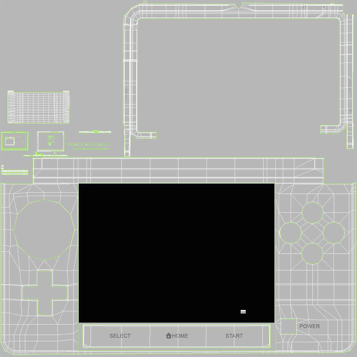 3D Nintendo 3DS White model