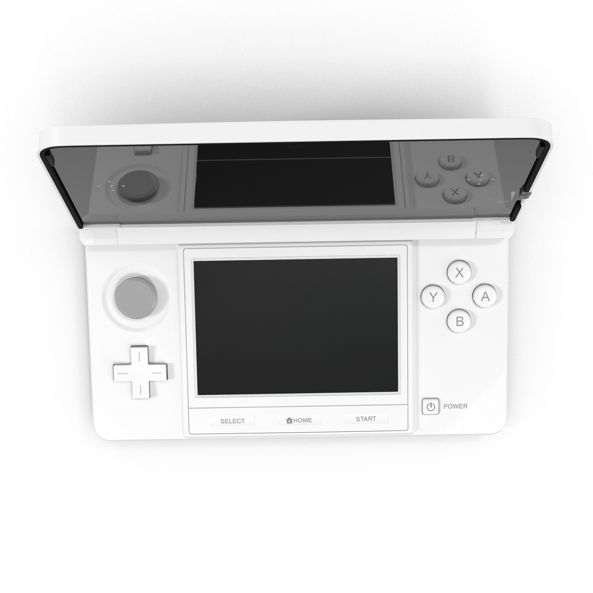 3D Nintendo 3DS White model