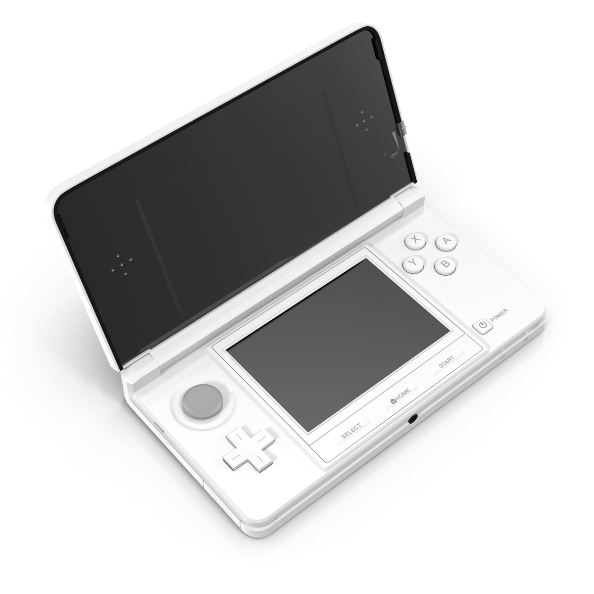 3D Nintendo 3DS White model