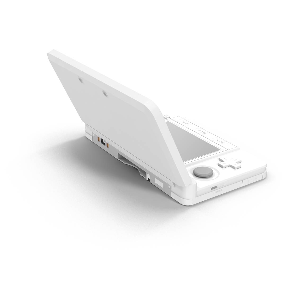 3D Nintendo 3DS White model