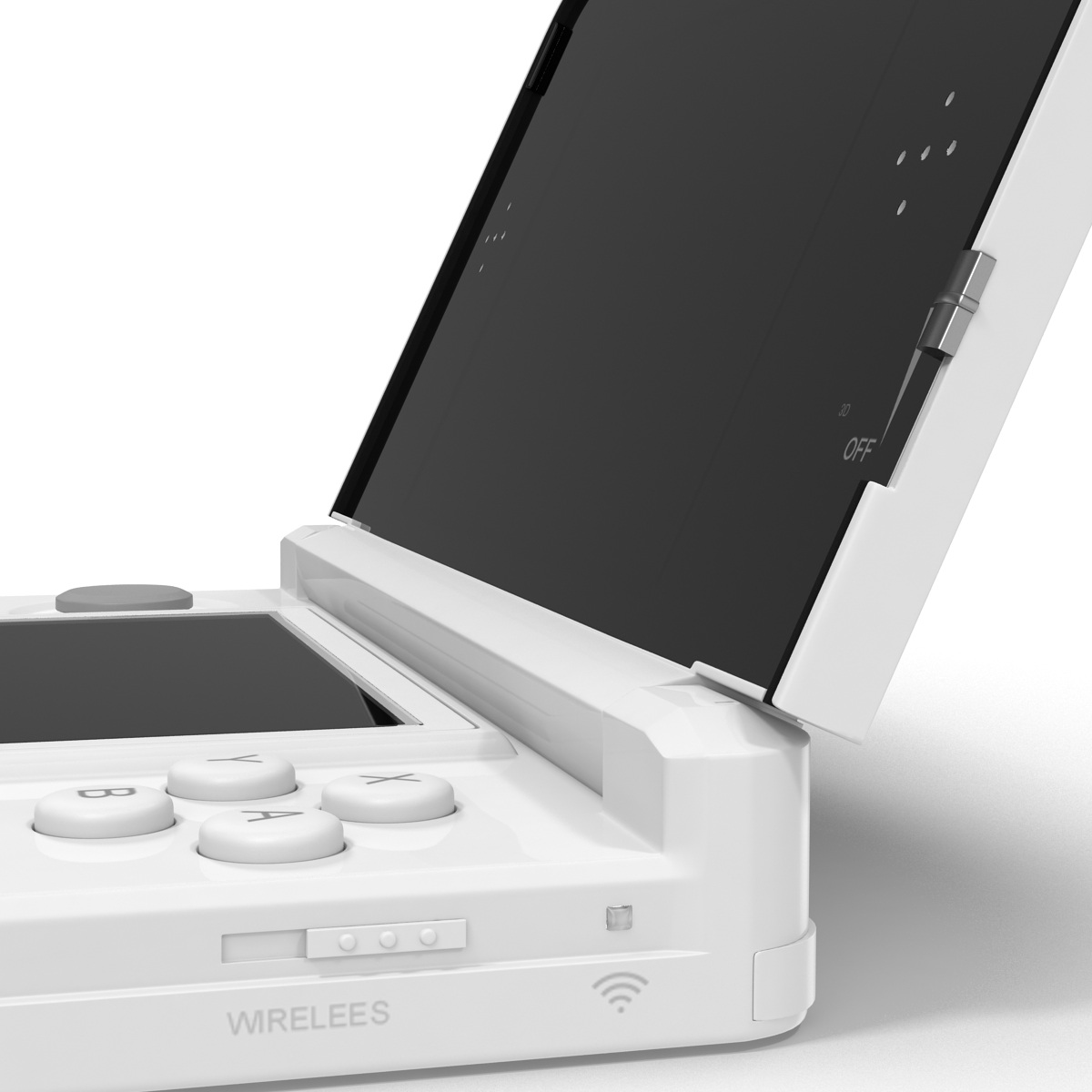 3D Nintendo 3DS White model