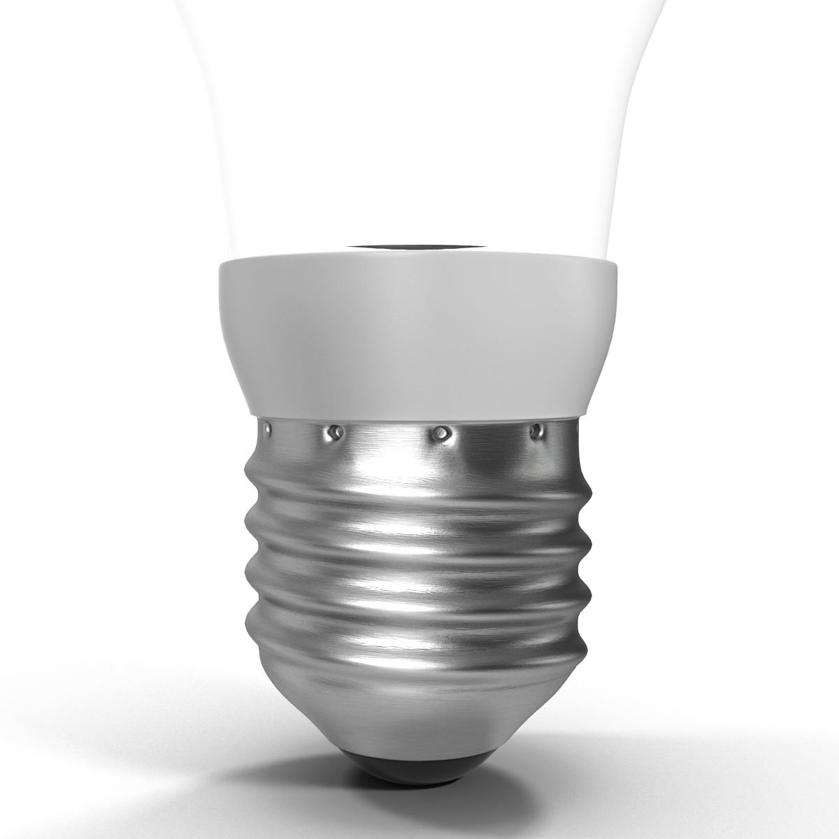 3D Energy Saving Light Bulb 2 Illuminated model