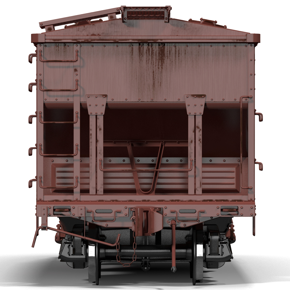 3D Covered Hopper Car Generic