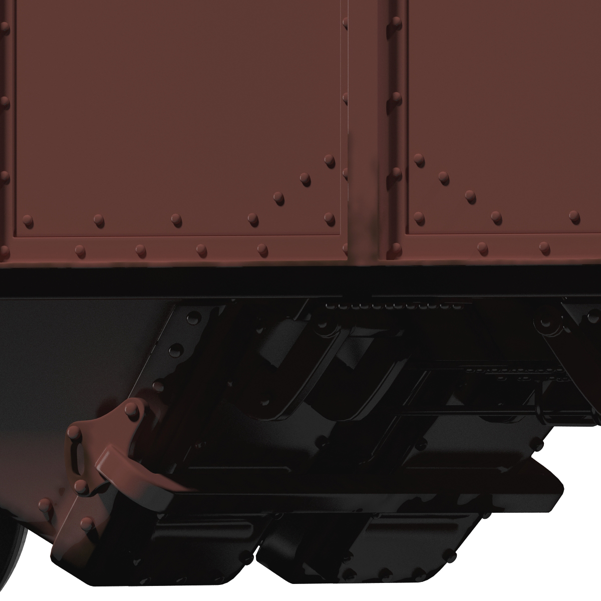 3D Covered Hopper Car Generic