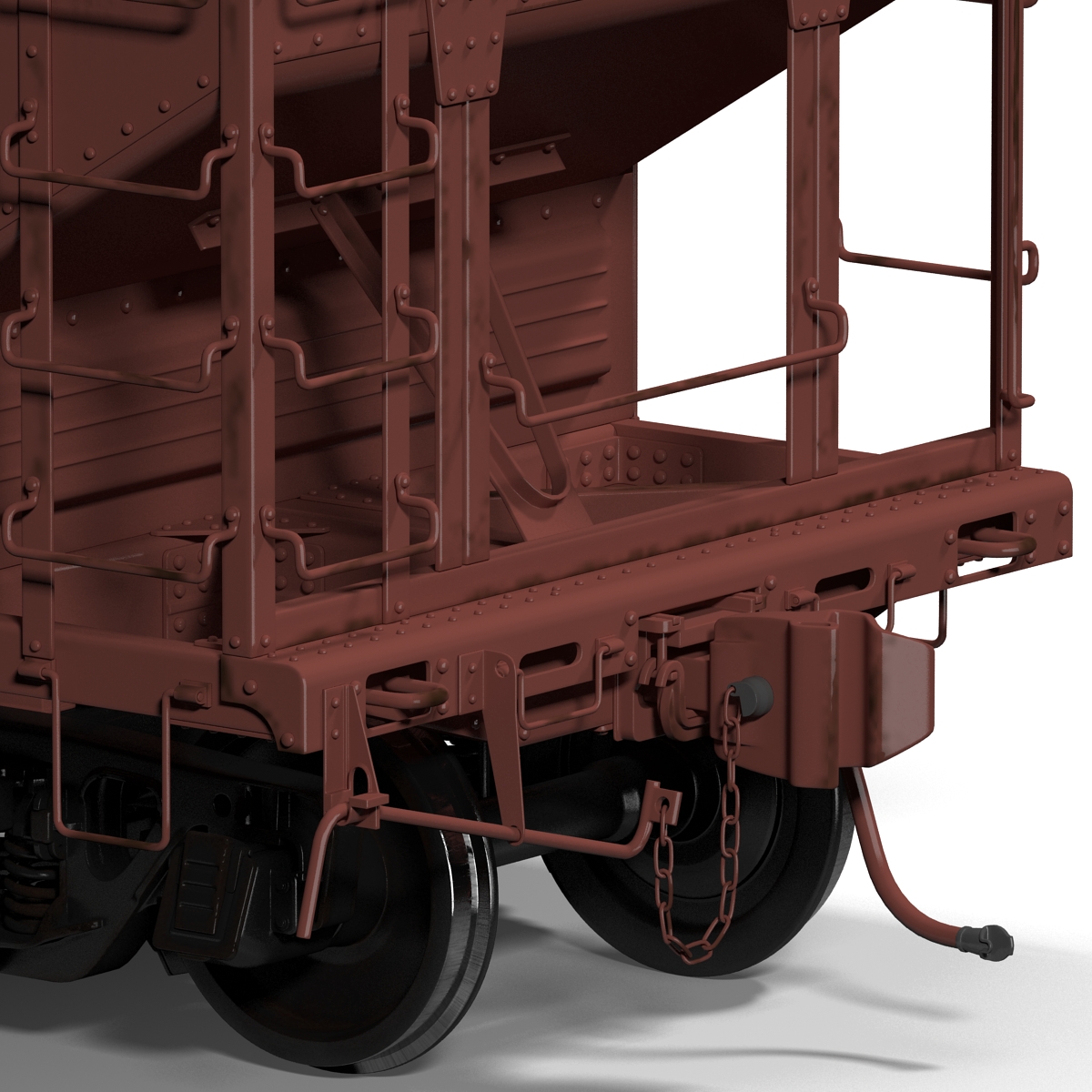 3D Covered Hopper Car Generic