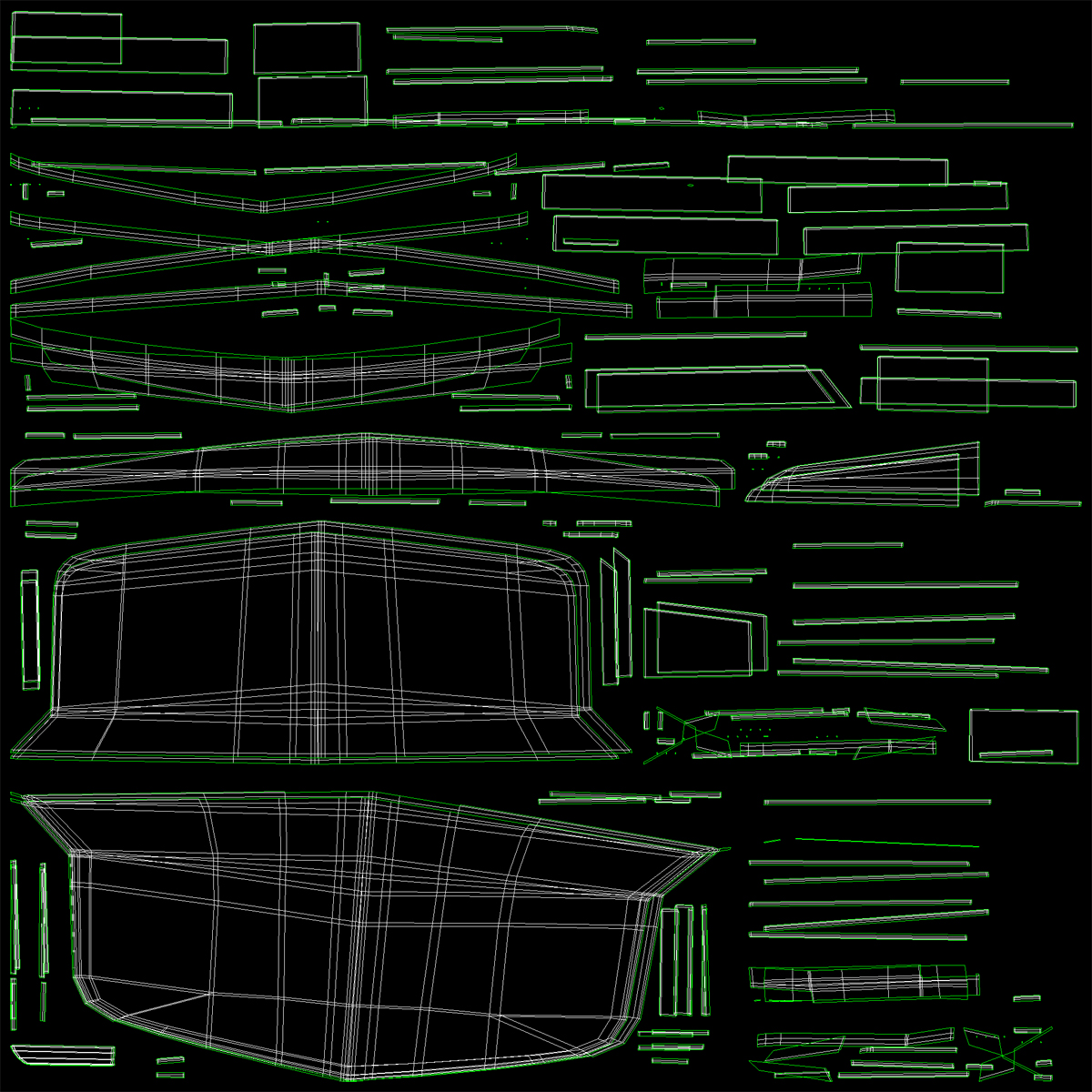 3D Cadillac CTS-V 2016 Rigged